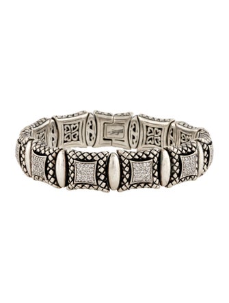 Scott Kay Diamond Square Link Bracelet