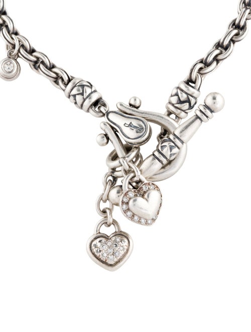 Scott Kay Diamond Heart Charm Bracelet