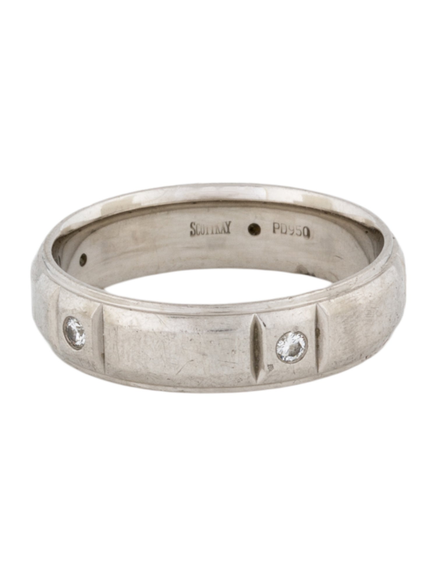 Scott Kay Palladium Diamond Band