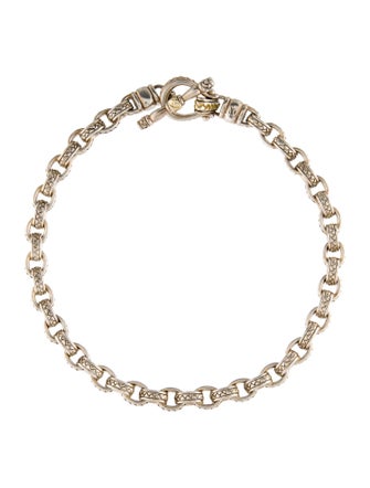 Scott Kay Two-Tone Rolo Link Toggle Necklace