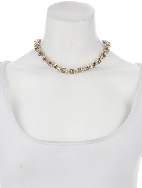 Scott Kay Two-Tone Rolo Link Toggle Necklace