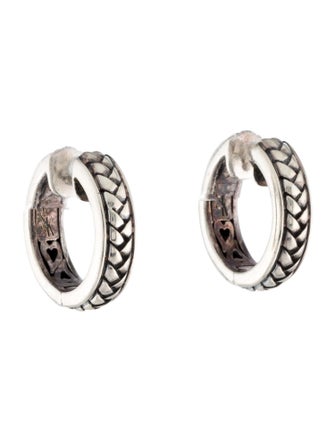 Scott Kay Braided Motif Hoop Earrings