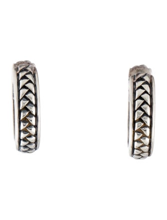 Scott Kay Braided Motif Hoop Earrings