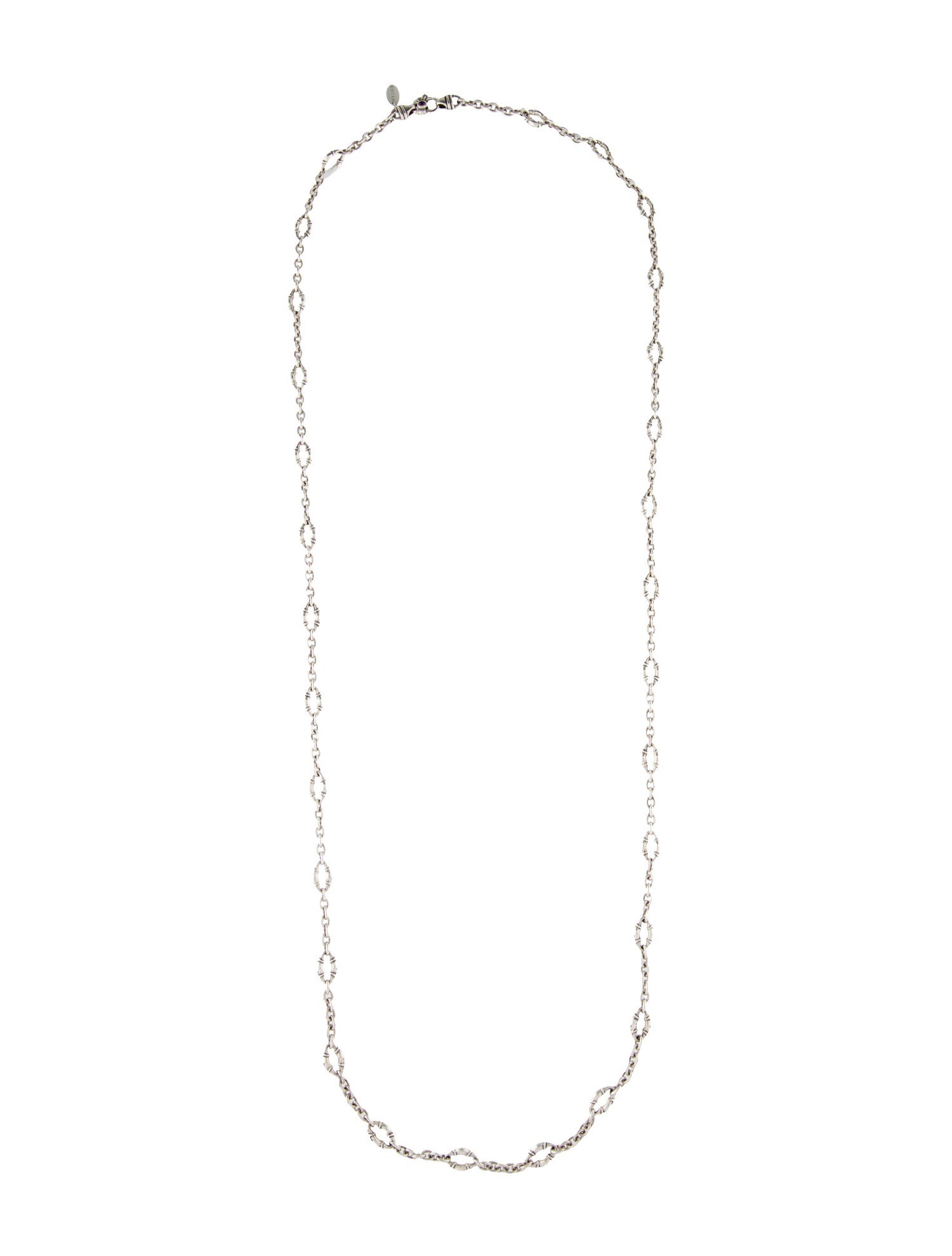 Scott Kay Bolo Amethyst Link Chain Necklace