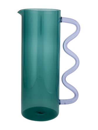 Sophie Lou Jacobsen Wave Pitcher- Teal w/ Lilac