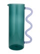 Sophie Lou Jacobsen Wave Pitcher- Teal w/ Lilac