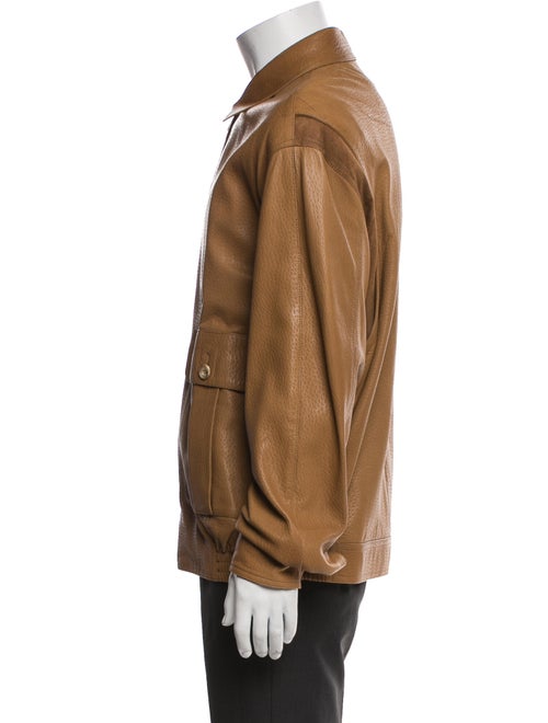 Sulka Leather Utility Jacket