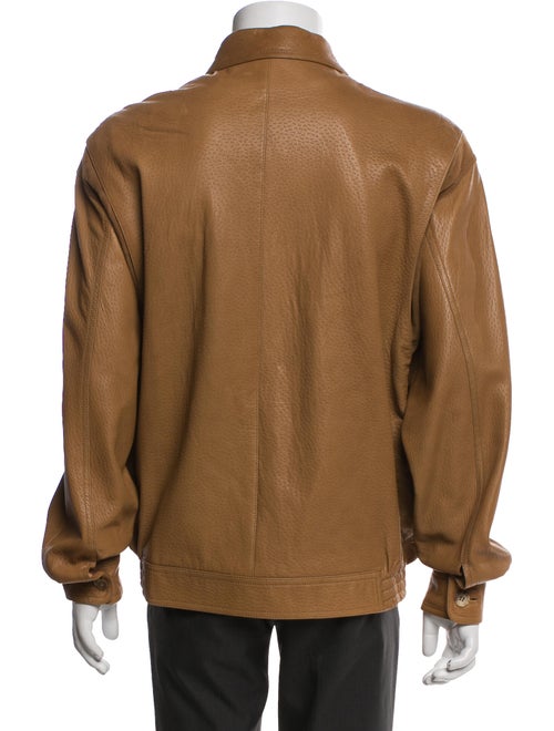 Sulka Leather Utility Jacket