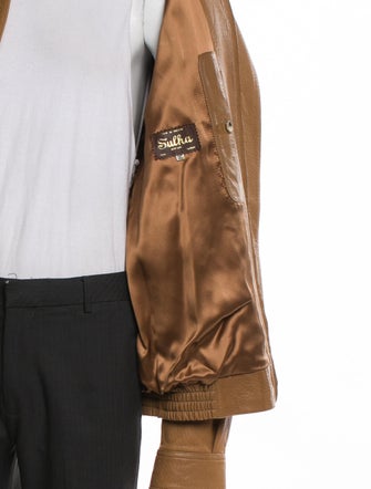 Sulka Leather Utility Jacket