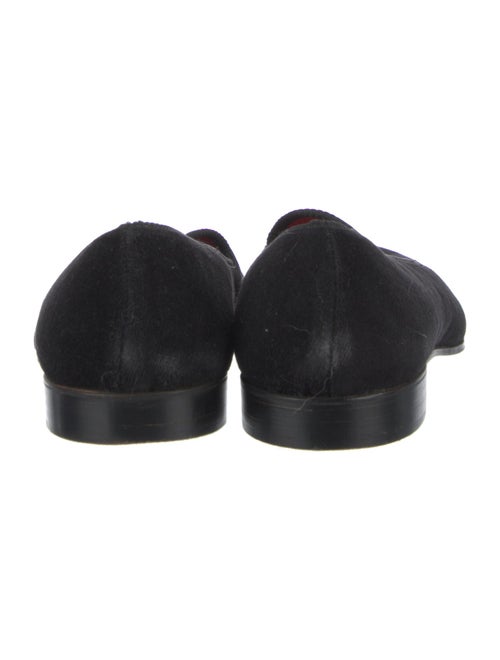 Sulka Velvet Embroidered Accent Loafers