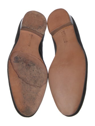 Sulka Velvet Embroidered Accent Loafers