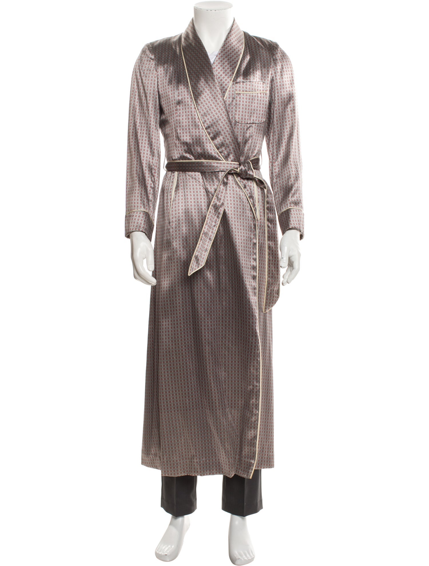 Sulka Polka Dot Print Robe