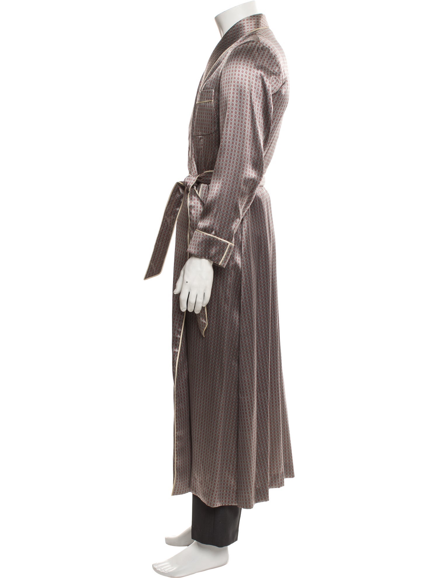 Sulka Polka Dot Print Robe