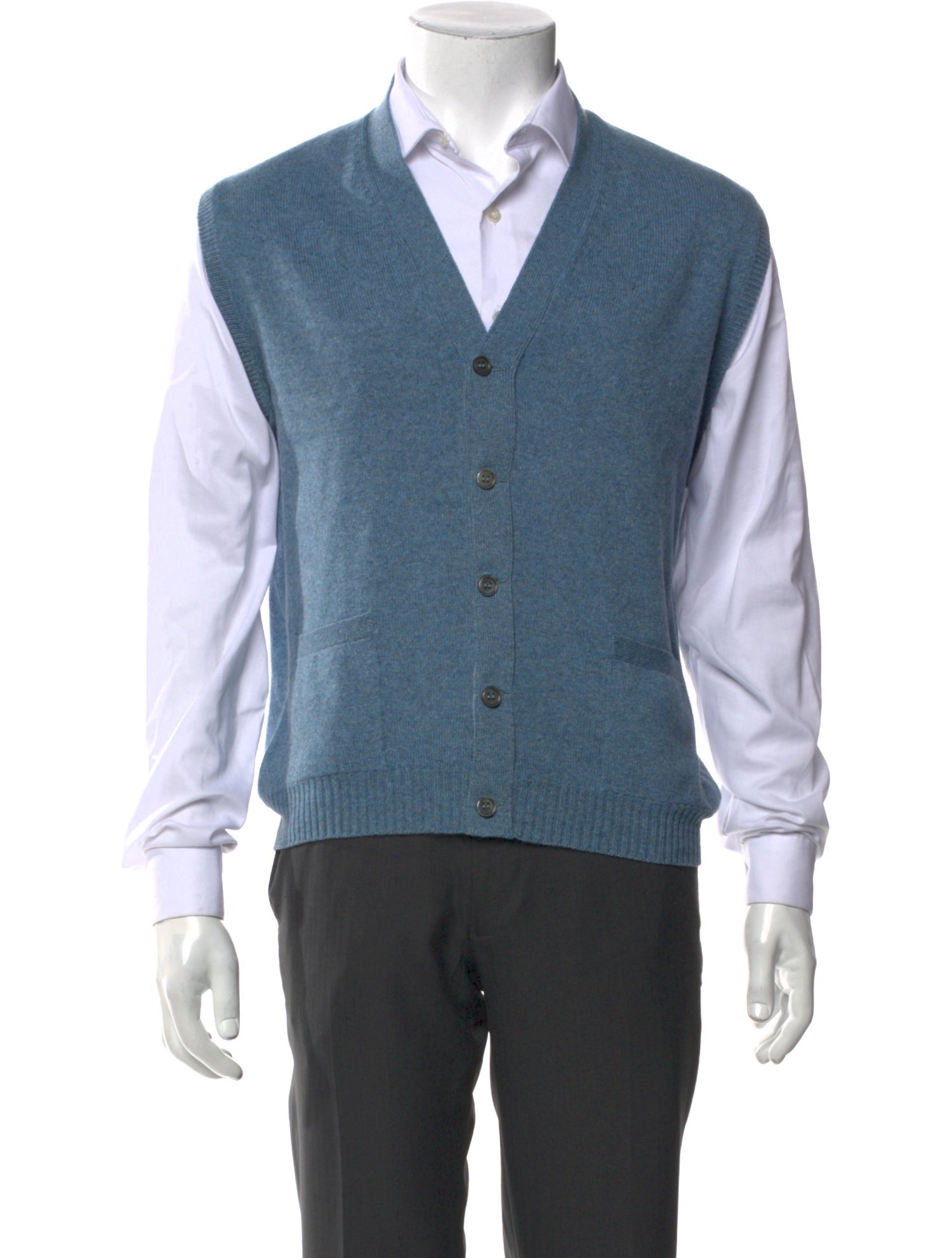 Sulka Cashmere V-Neck Sweater Vest