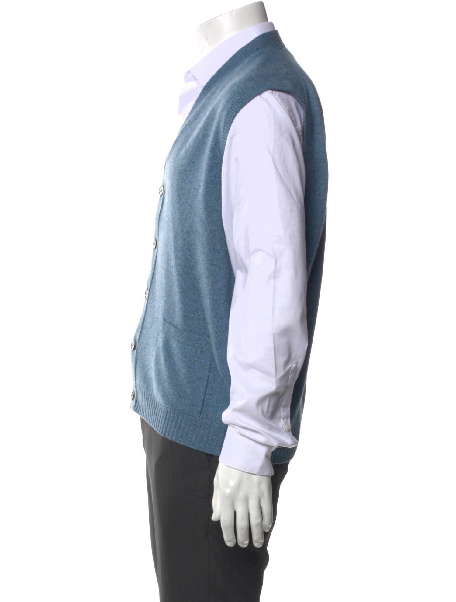 Sulka Cashmere V-Neck Sweater Vest