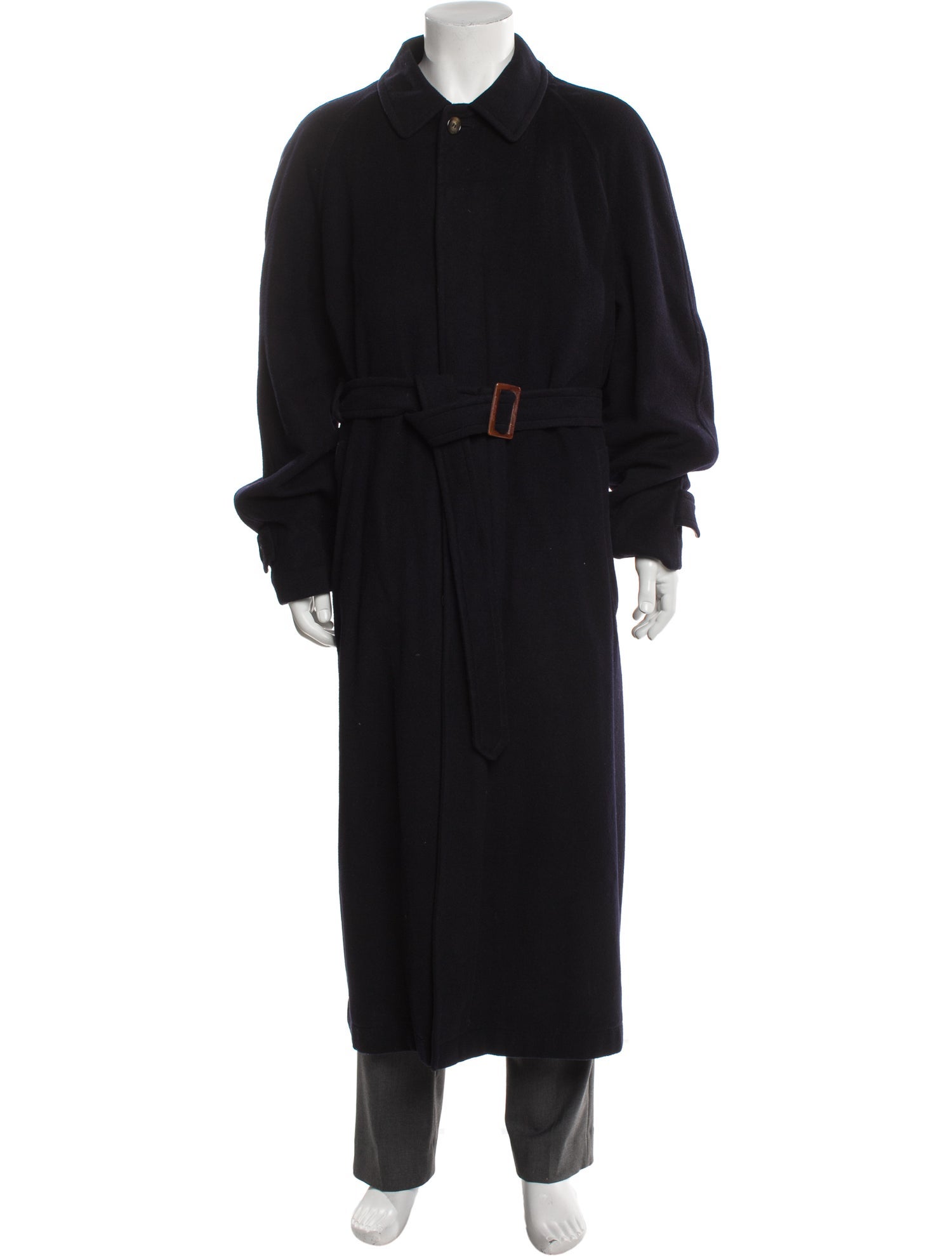 Sulka Virgin Wool Trench Coat
