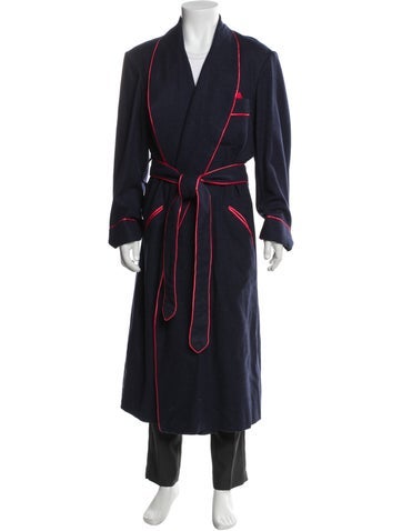 Pre-owned Sulka Robe In Blue