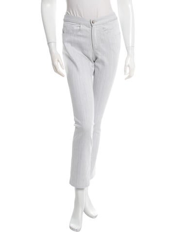 Sally LaPointe Mid-Rise Straight-Leg Jeans