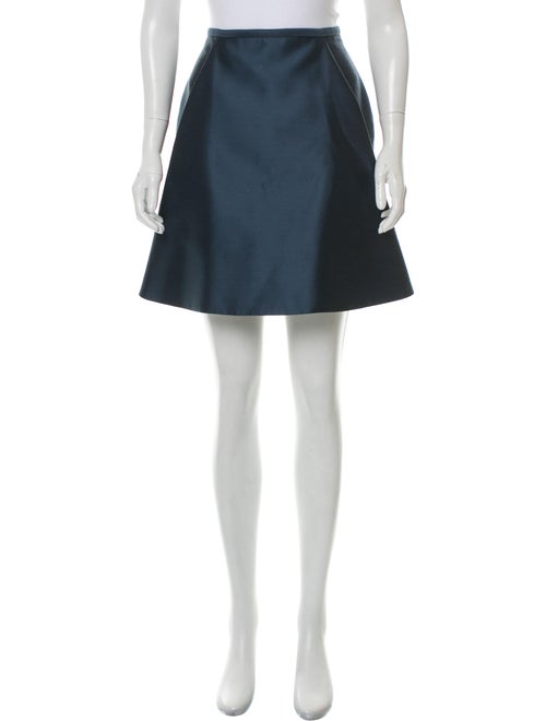 Sally LaPointe Wool-Blend Mini Skirt