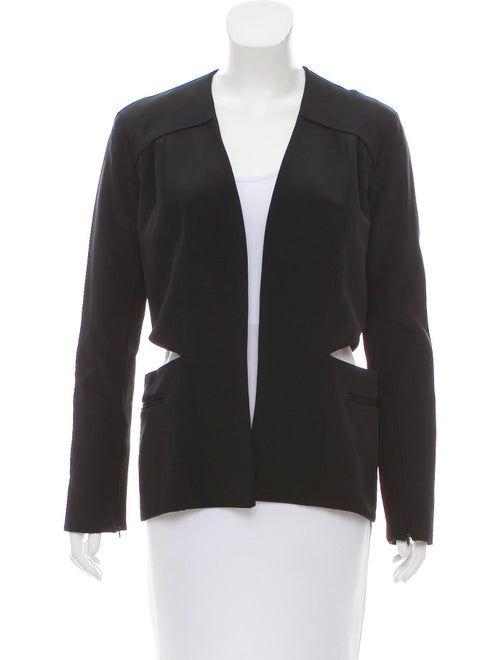 Sally LaPointe Open-Front Jacket Black