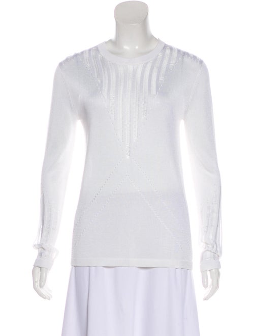 Sally LaPointe 2018 Crew Neck Top White