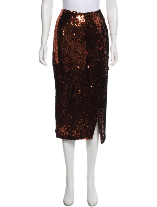Sally LaPointe Sequined Evening Skirt