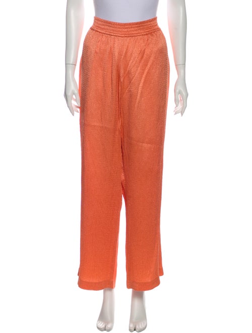 Sally LaPointe Wide Leg Pants Orange