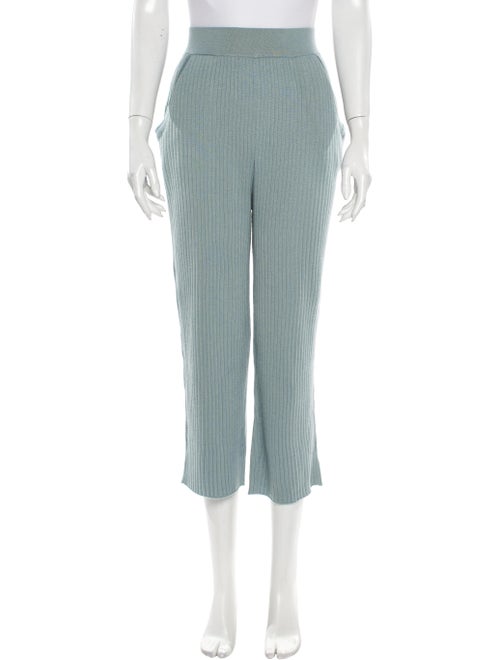 Sally LaPointe Cashmere Wide Leg Pants Blue