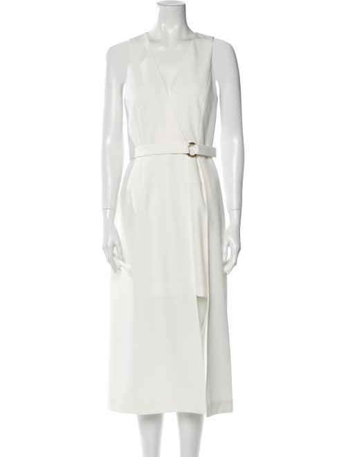 Sally LaPointe V-Neck Long Dress