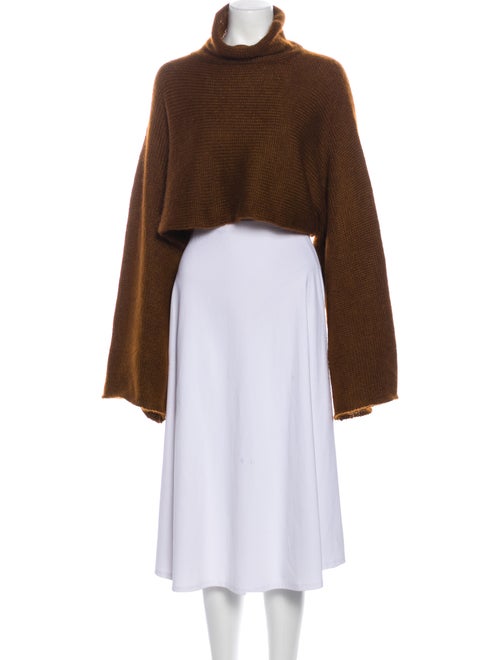 Sally LaPointe Turtleneck Sweater Brown