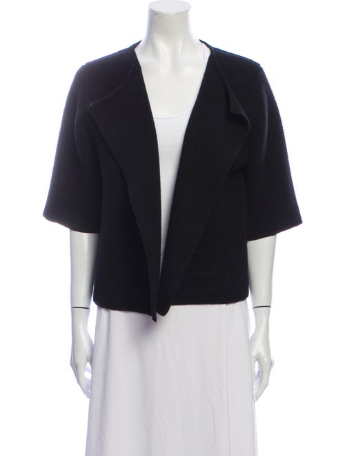 Sally LaPointe Wool Open Front Sweater Wool