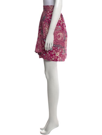 LAPOINTE Paisley Print Midi Length Skirt