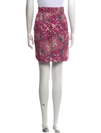LAPOINTE Paisley Print Midi Length Skirt