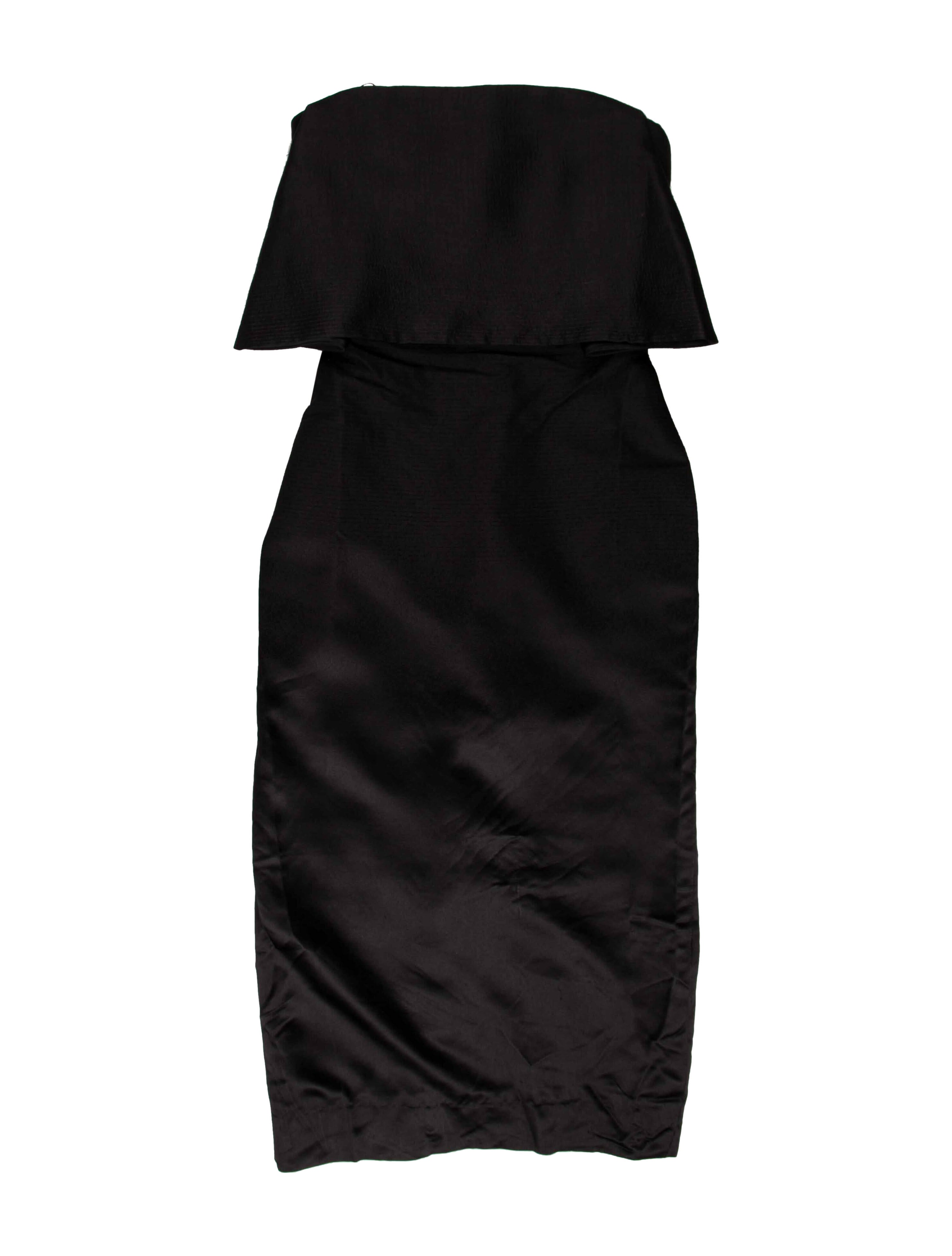 LAPOINTE Strapless Knee-Length Dress