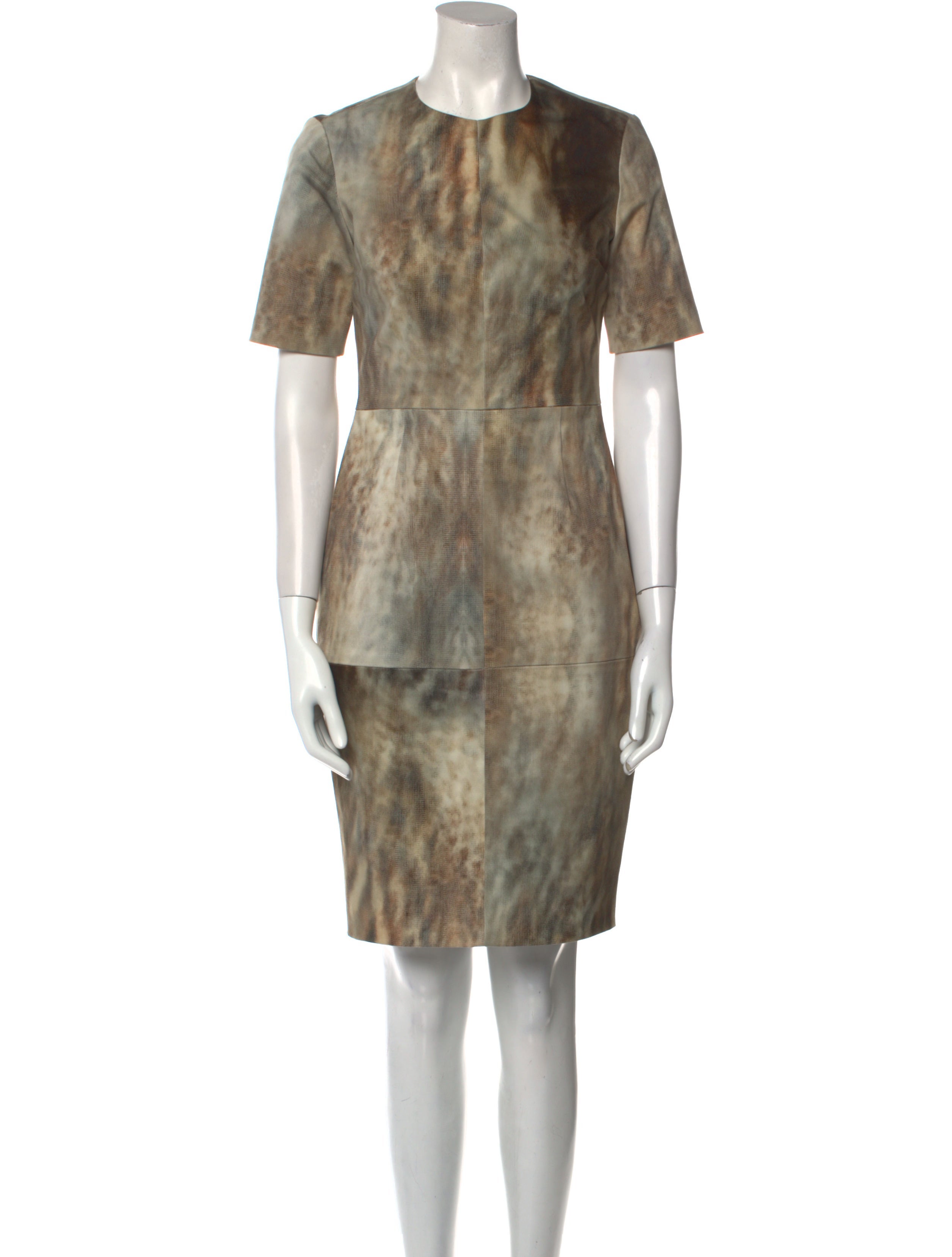 LAPOINTE Printed Knee-Length Dress