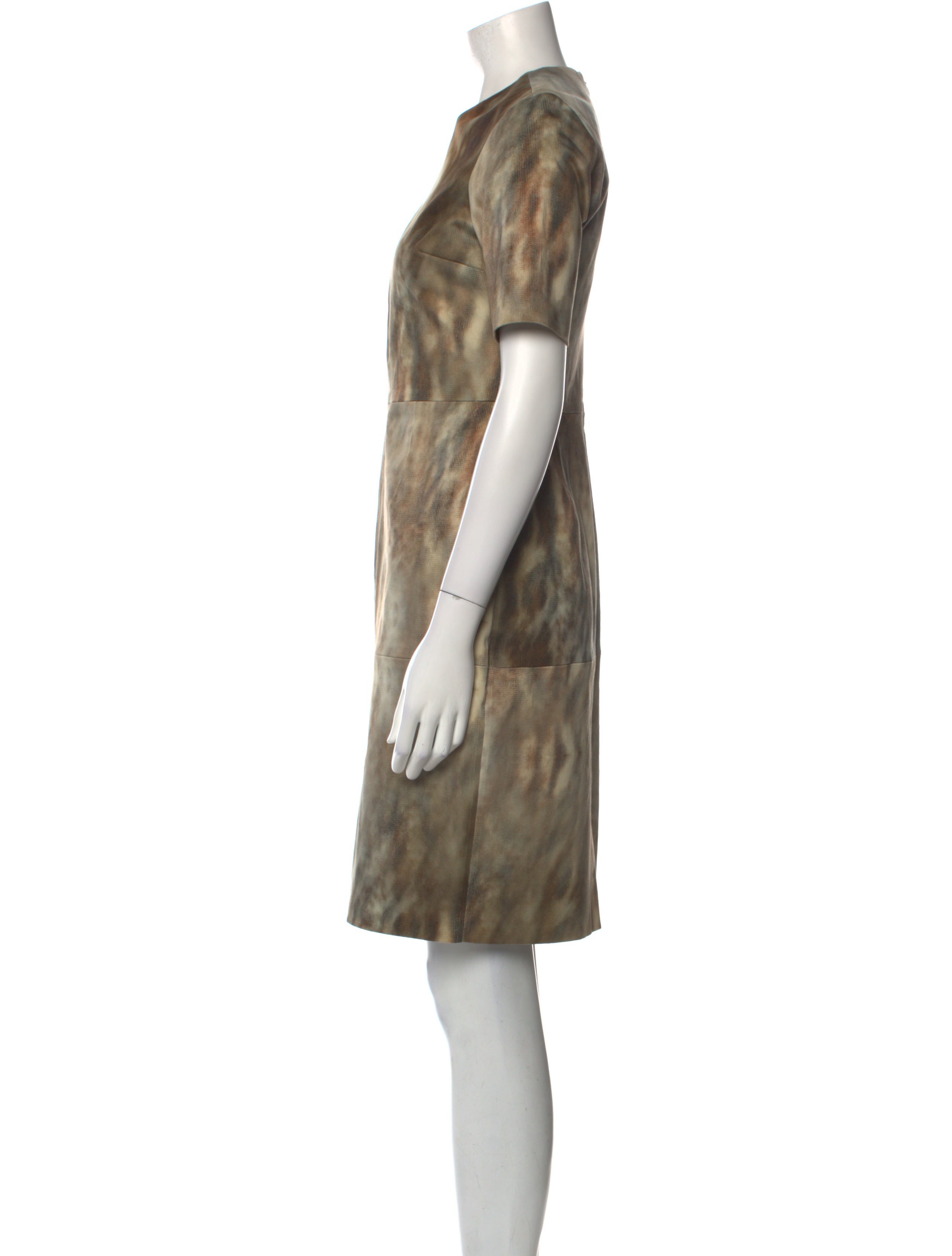 LAPOINTE Printed Knee-Length Dress