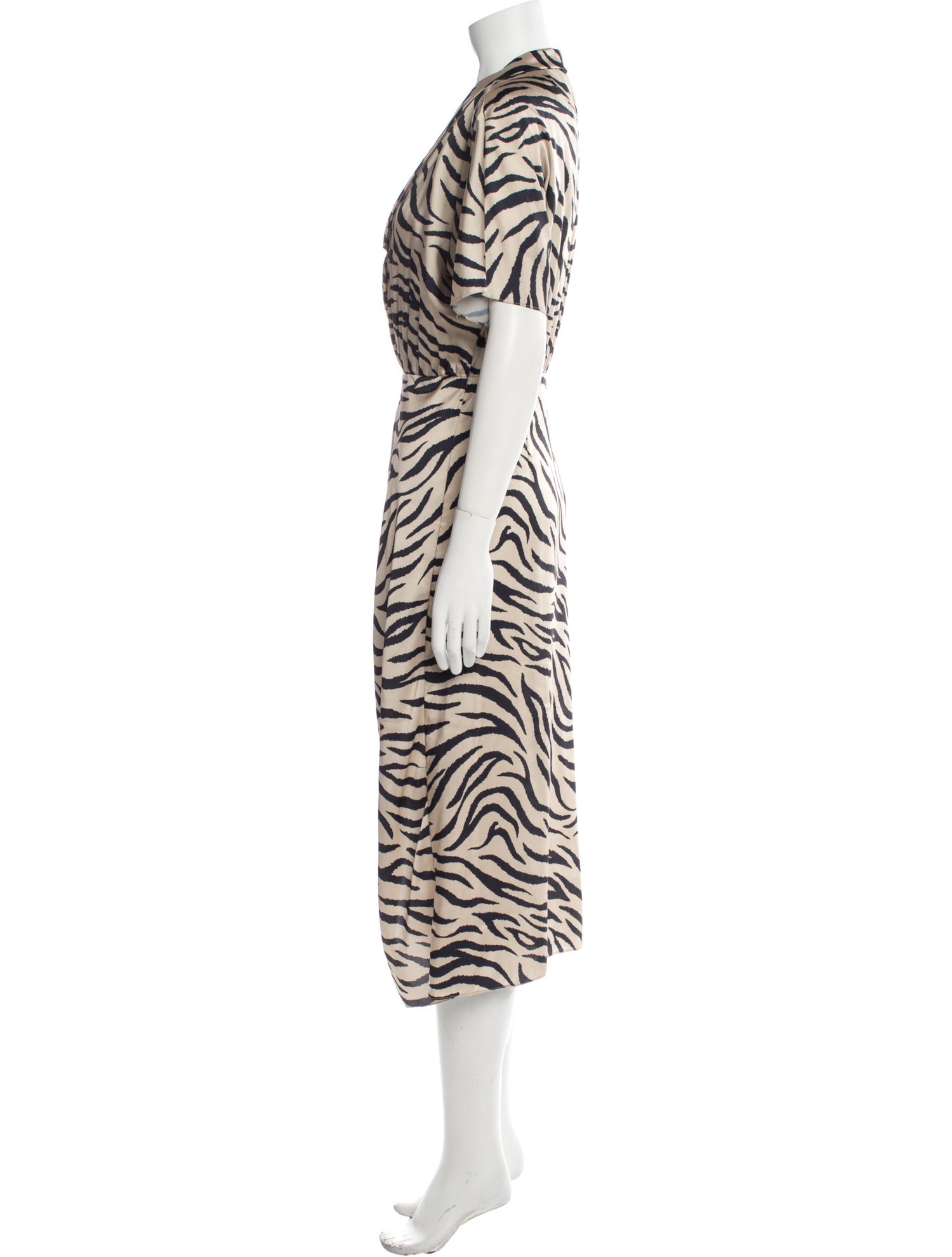 LAPOINTE Animal Print Long Dress