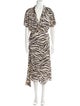 LAPOINTE Animal Print Long Dress
