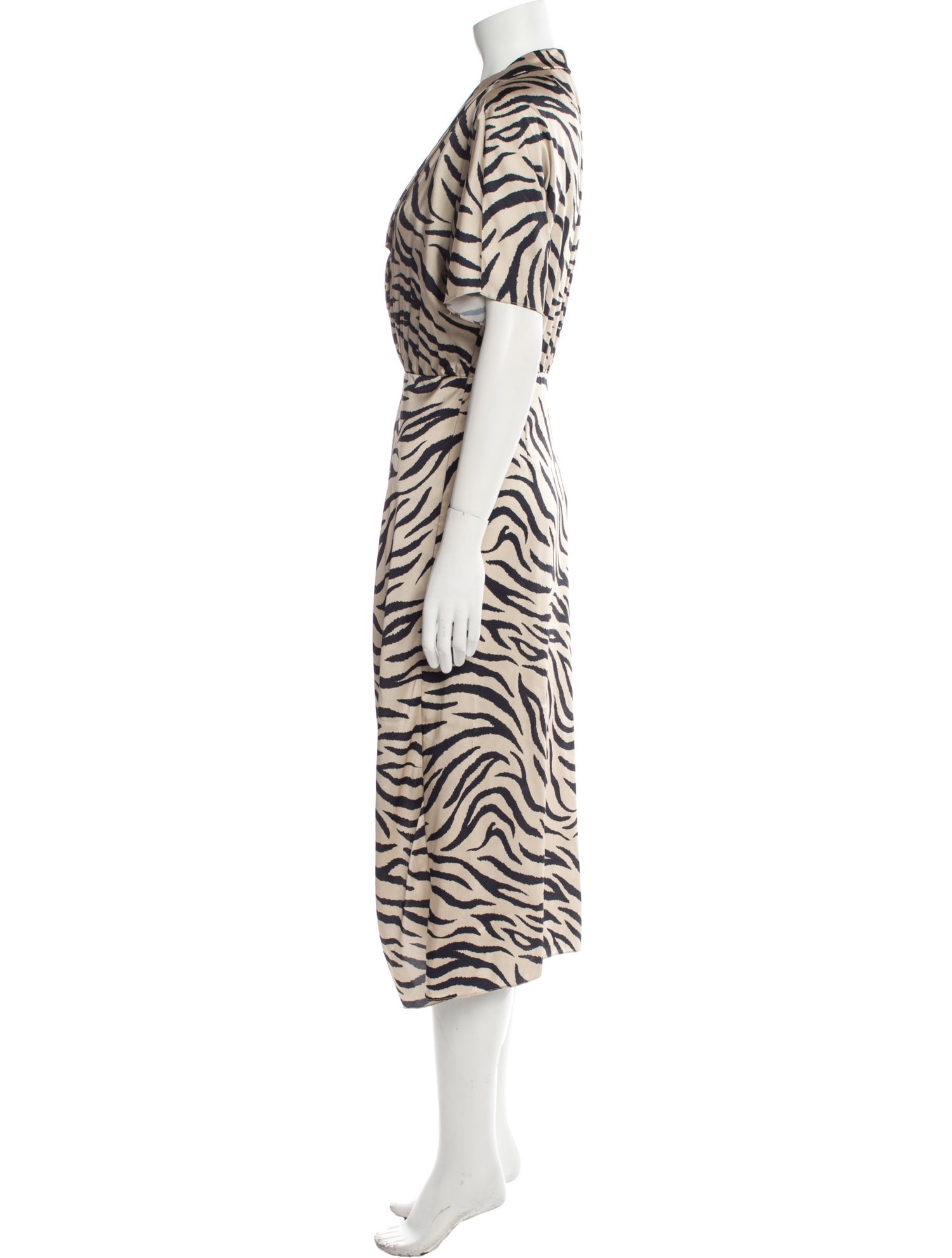 LAPOINTE Animal Print Long Dress