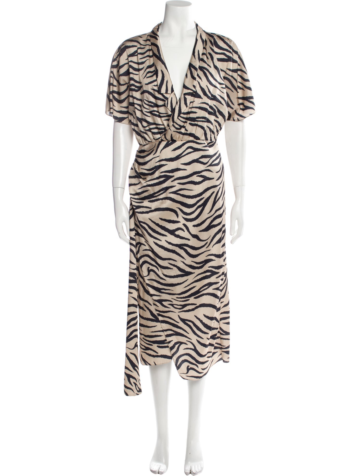 LAPOINTE Animal Print Long Dress
