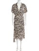 LAPOINTE Animal Print Long Dress