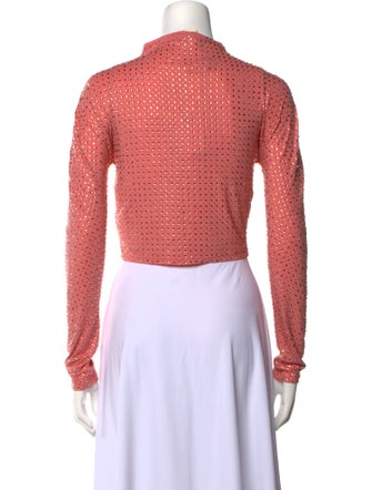 LAPOINTE Turtleneck Long Sleeve Crop Top