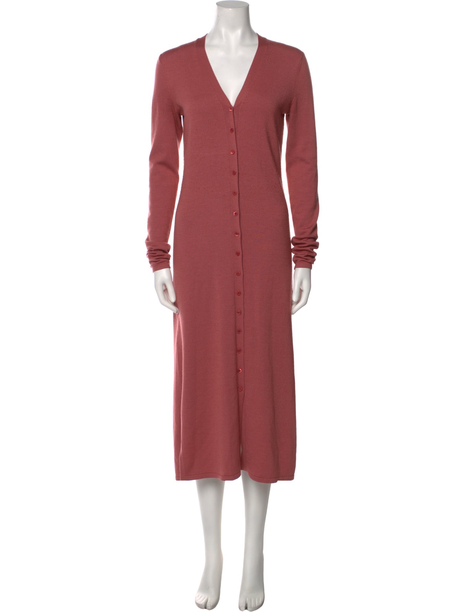 LAPOINTE V-Neck Long Dress