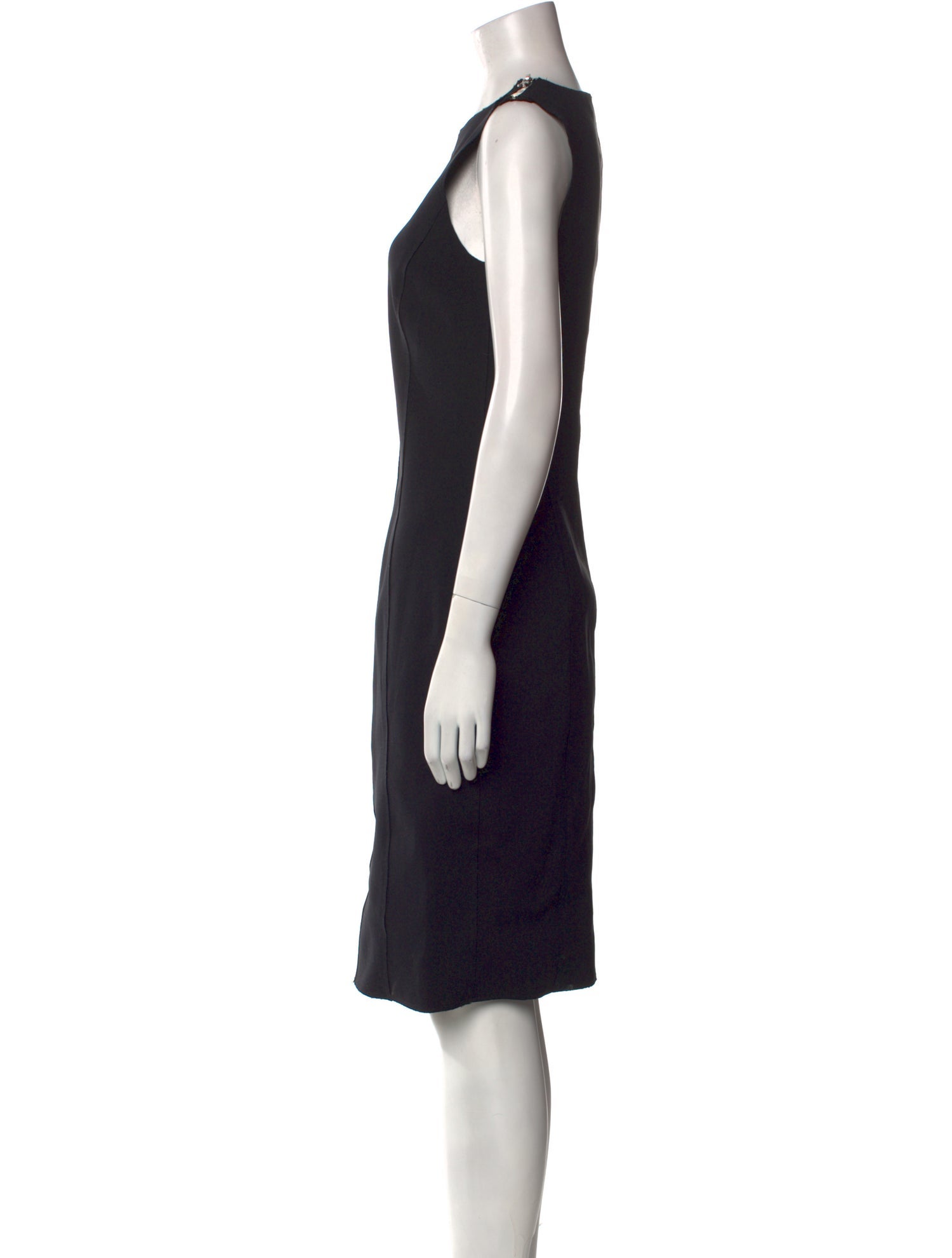 LAPOINTE Crew Neck Knee-Length Dress