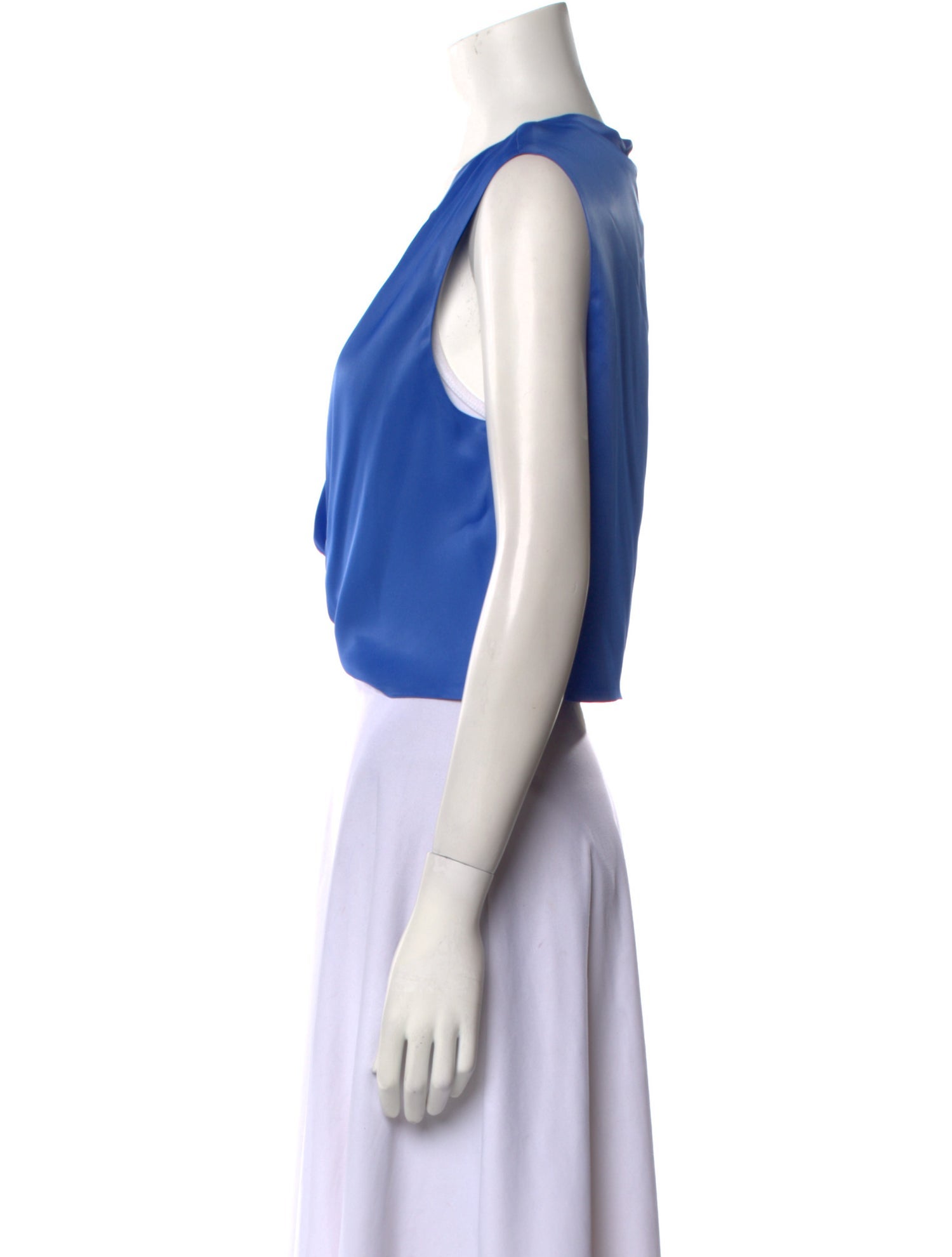 LAPOINTE V-Neck Sleeveless Crop Top w/ Tags