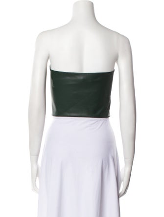 LAPOINTE Strapless Crop Top