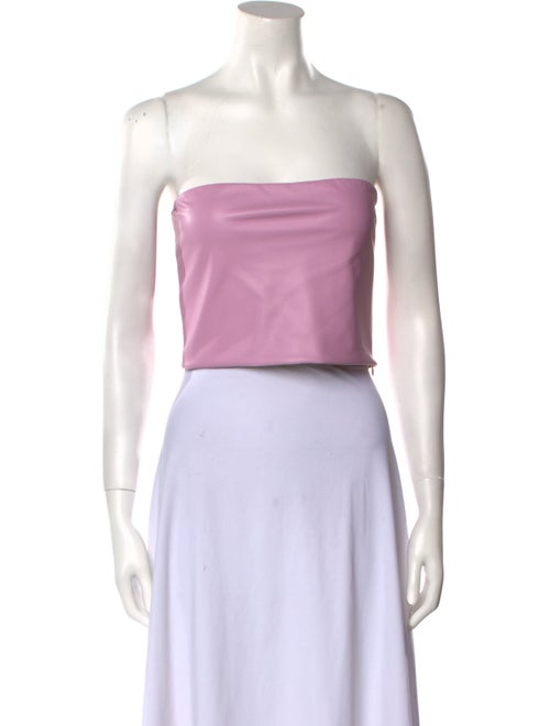 LAPOINTE Strapless Crop Top