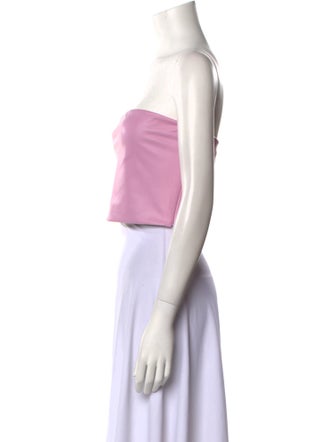 LAPOINTE Strapless Crop Top