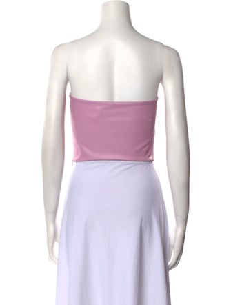 LAPOINTE Strapless Crop Top