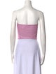 LAPOINTE Strapless Crop Top